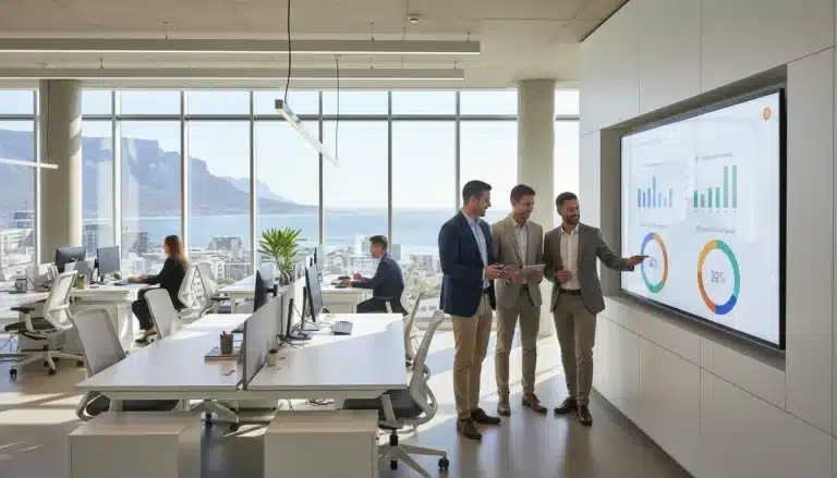 Marketers Assessing a Reporting Dashboard